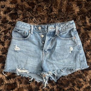 Wild Fable Light Blue Distressed Jean Shorts